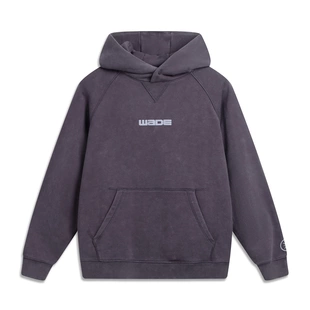 上衣AWDV731 潮流带帽宽松套头衫 李宁韦德运动卫衣男2025冬季 新款