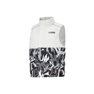 李宁男童装羽绒马甲冬新款保暖立领轻薄幼儿宝宝外穿坎肩YMRR008