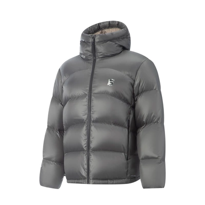 李宁反伍BADFIVE男子防泼水保暖宽松鸭绒短羽绒服AYMV501