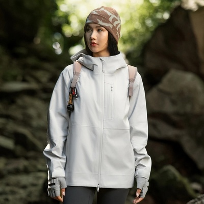 李宁户外CF溯万龙甲冲锋衣外套男女同款2025新款硬壳夹克AEMU061