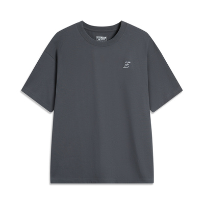 李宁夏季新款男女同款宽松亲肤柔软舒适短袖文化衫AHSU987