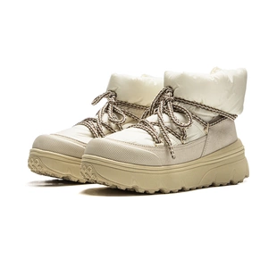 AGCV388 休闲鞋 李宁蜜糖BOOT女子2025冬季 加绒保暖回弹高帮板鞋