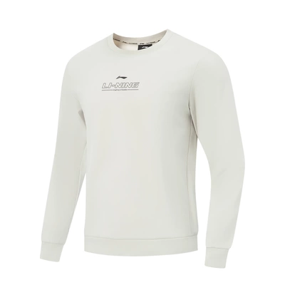 李宁卫衣 2025冬季新品健身系列男子时尚休闲套头圆领卫衣AWDV973