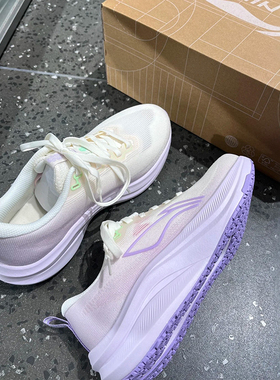 李宁赤兔8跑步鞋女款2025新款中考轻便竞速训练透气运动鞋ARPV004