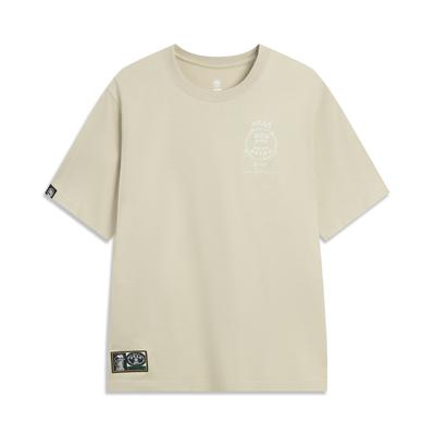 李宁少不入川 x 1807联名系列男子2025新款宽松休闲短袖AHSVE65