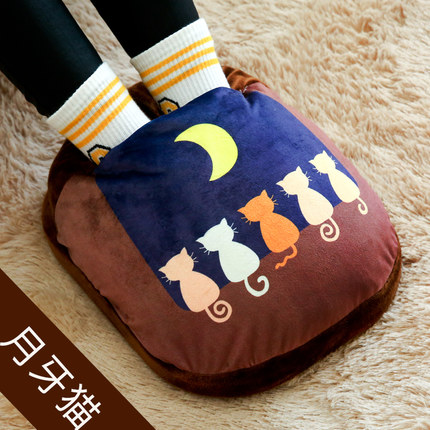 暖脚宝充电鞋电暖鞋热水袋暖手宝插电暖脚器加热办公室电热暖脚垫
