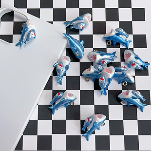 正版散货尾单地域限定水族馆kitty亲子鲨鱼kt奶油胶diy材料挂件