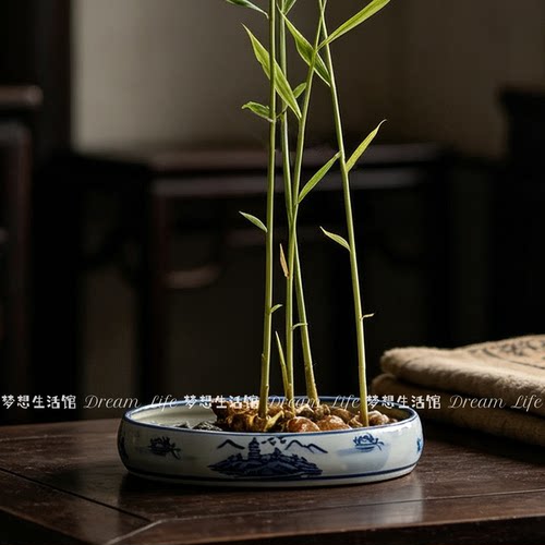 禄根花盆无孔大口径陶瓷大号