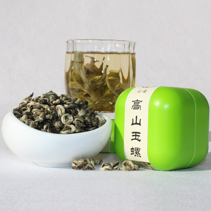 碧螺春新茶2026年头春绿茶特级清香型云南高山玉螺嫩芽叶小铁罐装