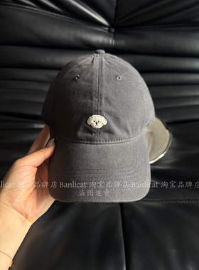 BanliCat 2026秋季新学院风可爱小狗刺绣棒球帽女显脸小休闲情侣