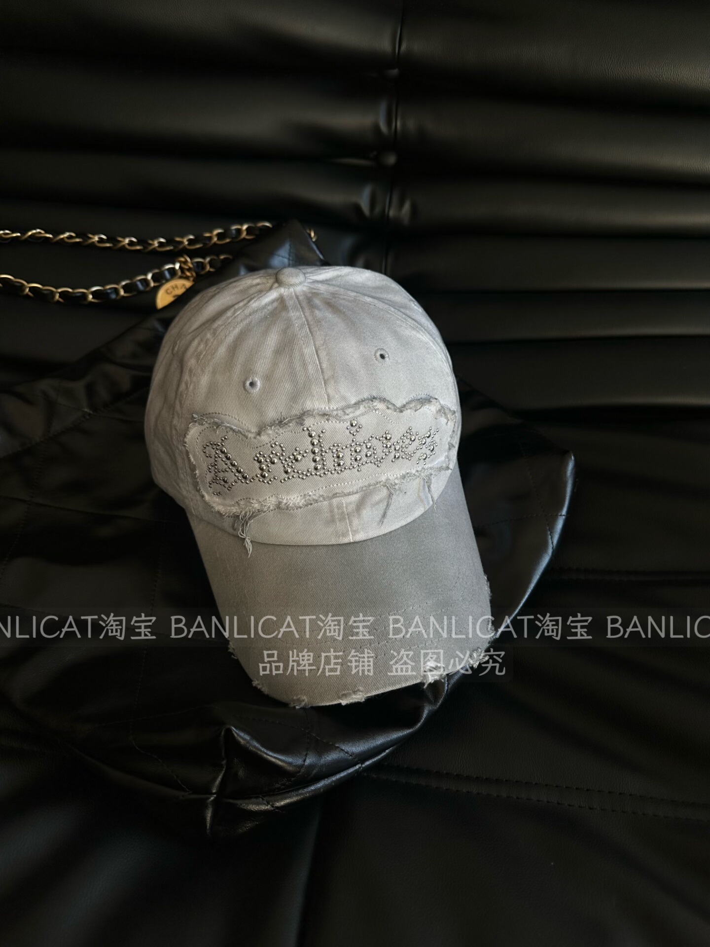 BanliCat 26年新款脏脏帽子男女街舞烫钻字母棒球帽显脸小鸭舌帽