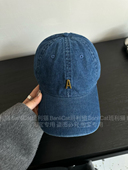 BanliCat 高品质复古老钱风 牛仔蓝字母A棒球帽男女春夏秋鸭舌帽