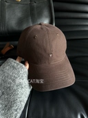 BanliCat 大头围棒球帽百搭显脸小宽檐鸭舌帽 韩系藏青色帽子男女