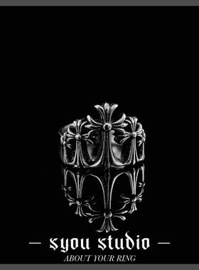 复古不掉色戒指男女款哥特指环