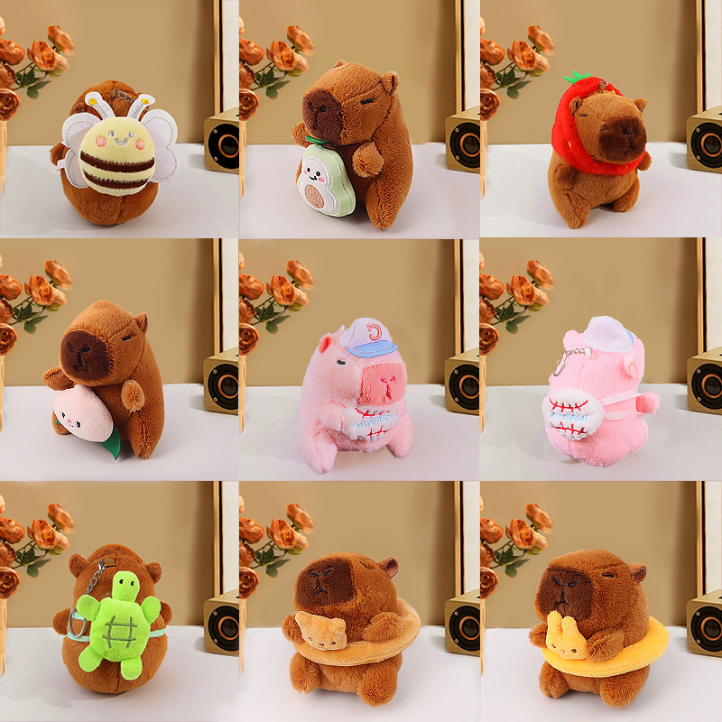 抖音爆款卡皮巴拉毛绒玩偶水豚鼠