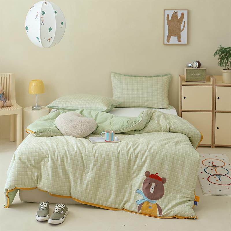 秋冬季加厚被芯夏季空调纯棉被子可水洗纯棉被套男女童卡通春秋被
