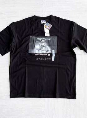 日本代购 鬼灭之刃 GU 合作款 上弦3 猗窝座 T恤短袖337190