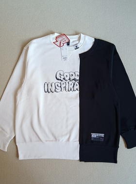 GU极优三原康裕 MIHARAYASUHIRO 合作款宽松拼接卫衣MY 333527