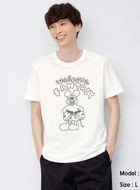 GU极优Disney  Welcome Fantasy合作款半袖男装 日本332284