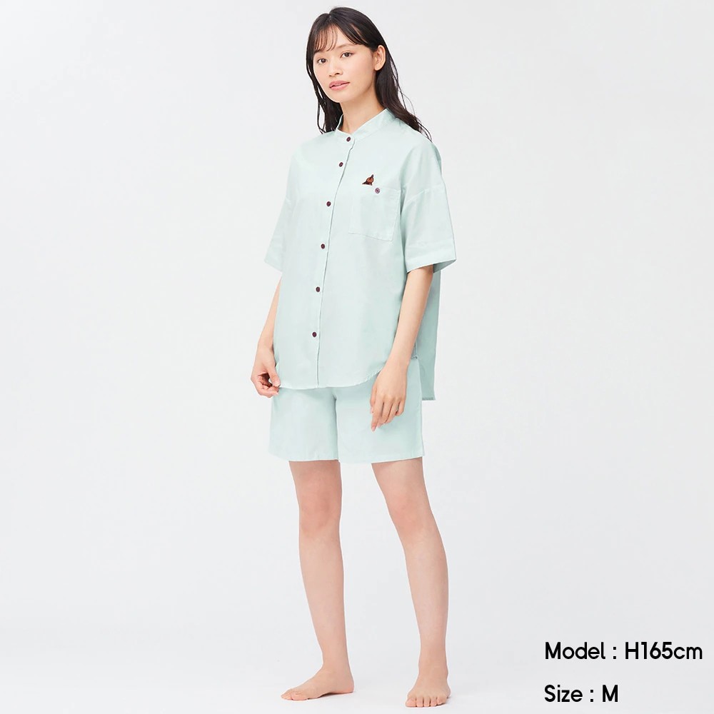 GU/极优鬼灭之刃联名款女款睡衣短袖短裤家居服套装335465/335371