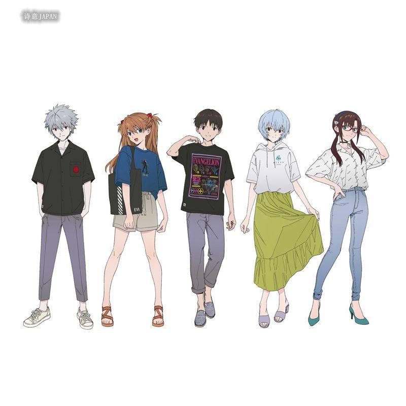 日本代购EVA 印花T EVANGELION x GU合作款 T恤322897