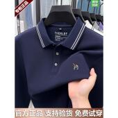 纯棉长袖 翻领休闲纯色Polo打底衫 t恤男士 春秋季 新款 奥莱哈家正品