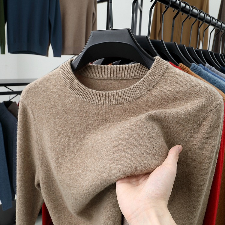 奥特莱斯丨商场撤柜丨100%纯山羊绒衫男士加厚羊毛衫百搭冬季毛衣