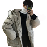 冬季加厚保暖男士工装棉衣男韩版宽松连帽棉服可拆毛领M16，男装棉衣，四季星座713