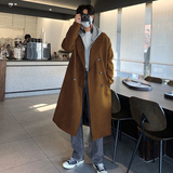 冬季气质加厚毛呢大衣男潮流宽松韩版呢子风衣外套FK700-P150，男装毛呢大衣，四季星座713