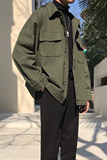 秋季落肩休闲工装夹克男韩版宽松痞帅潮流外套AA68，男装夹克，四季星座713