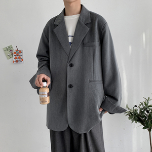 春季oversize气质潮流小西装男韩版宽松西服雅痞外套FC518-P95图片