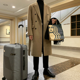 冬季气质毛呢大衣男韩版宽松呢子风衣外套F，男装毛呢大衣，四季星座713