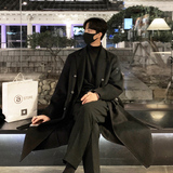 冬季气质毛呢大衣男韩版宽松呢子风衣外套F，男装毛呢大衣，四季星座713