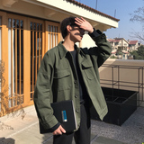 秋季ulzzang帅气落肩工装夹克男韩版宽松日系外套AA68，男装夹克，四季星座713