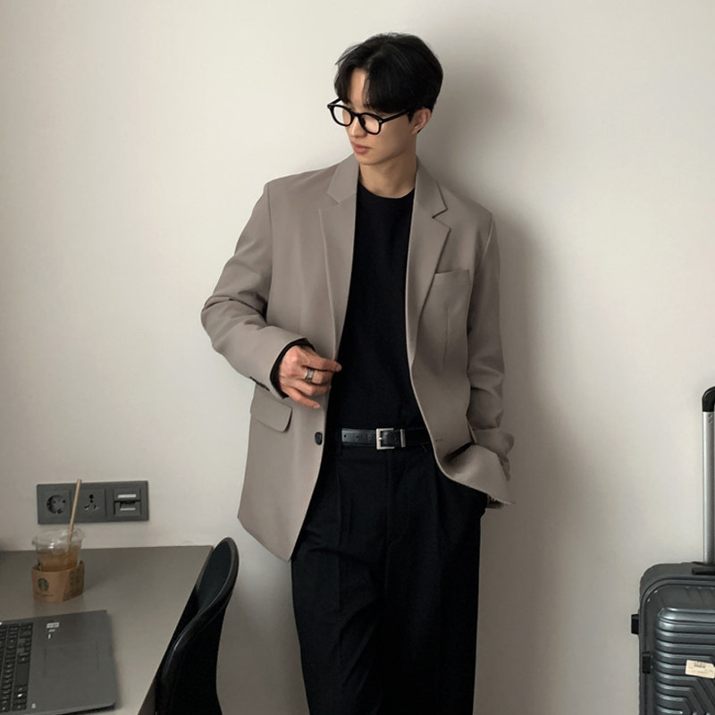 秋季高级感帅气男士西装韩版小西服休闲ins外套FC585-P105，男装西服套装，四季星座713