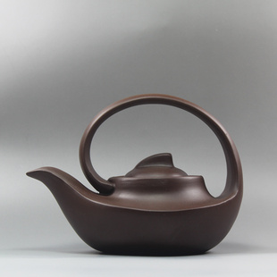 清仓促销 原矿紫泥汪寅仙曲壶茶壶茶具 手工特价 紫砂壶宜兴正品