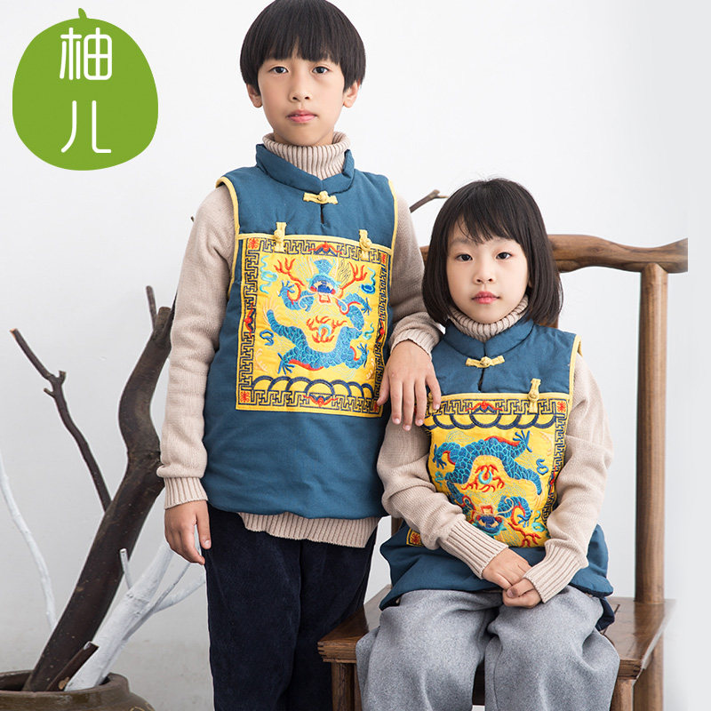 柚儿原创马甲冬季中国风