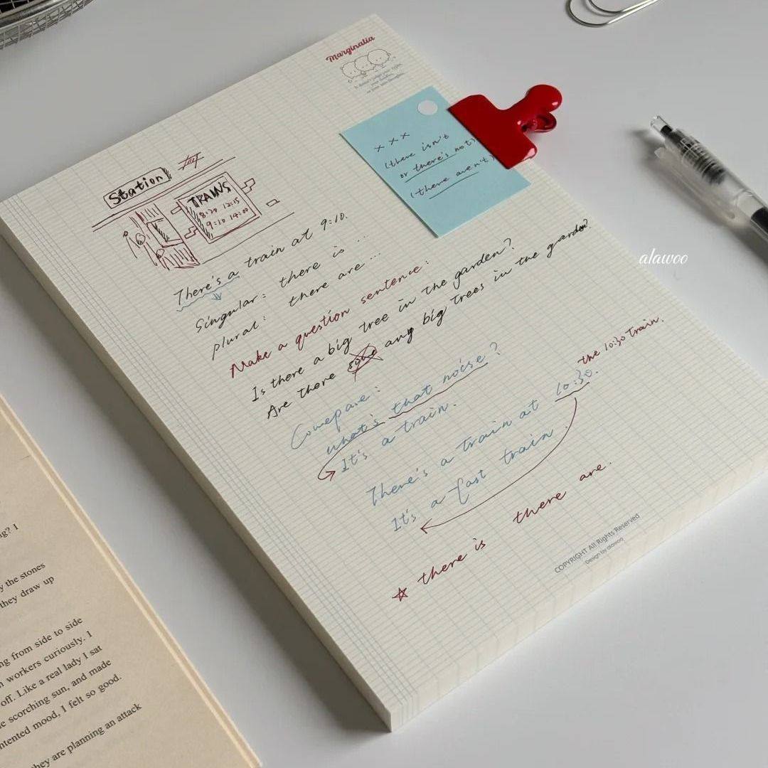 简约法文格B5可撕记事拍纸本