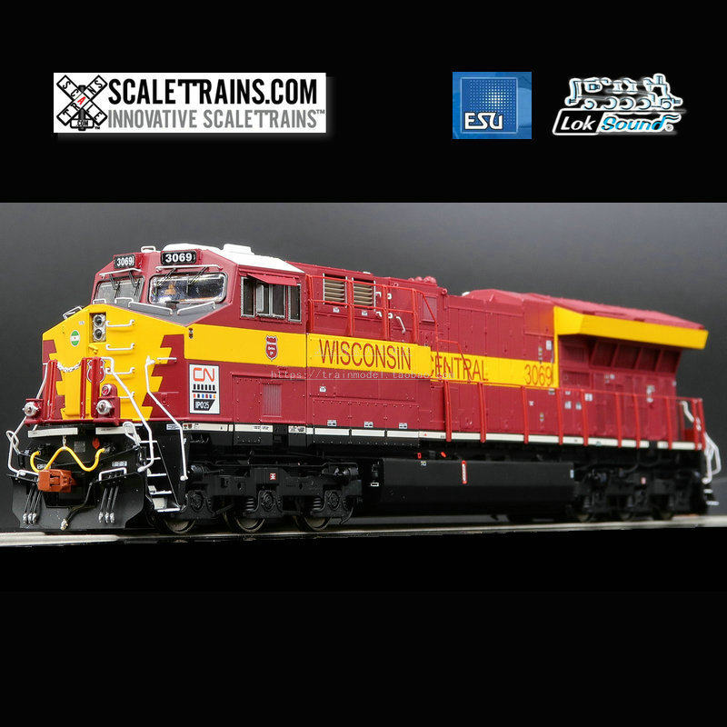 火车女侠模型美国SCALETRAINS ESU数码音效GE ET44AC T4 CN涂装使用感如何?