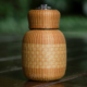 邱师傅竹木BZ002工艺旅行220毫升热水瓶复古竹丝不锈钢便携保温杯