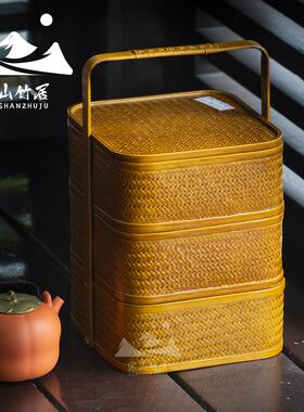 邱师傅竹木提篮竹制品