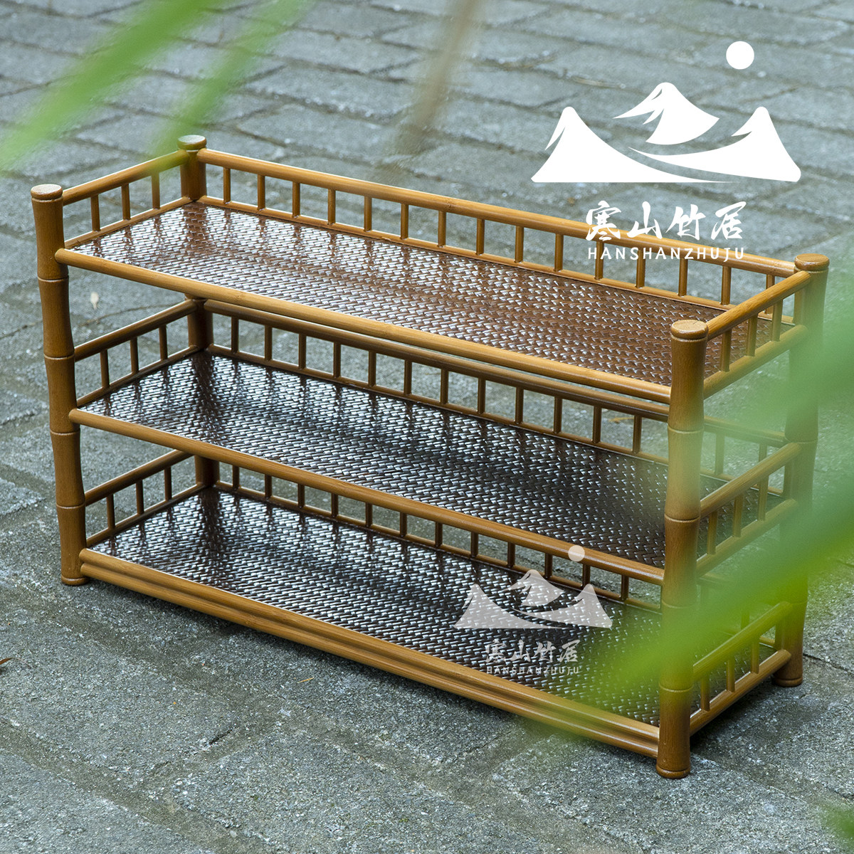 邱师傅竹木复古中式竹编茶道壶架茶具茶道壶承杯架配件收纳架