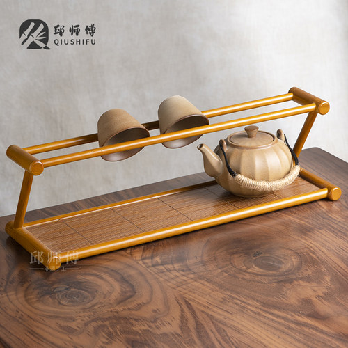 双层茶杯架置物架Z字茶杯沥水架