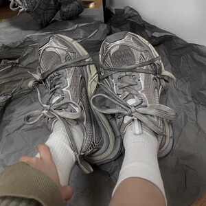 巴黎3xl老爹鞋女款莆田高,版本九代做旧厚底增高女鞋休闲运动鞋男