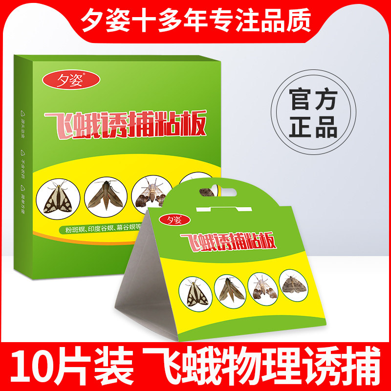飞蛾诱捕器粘除米蛾子衣蛾家用小飞虫灭杀神器克星杀虫剂陷阱蚋蠓