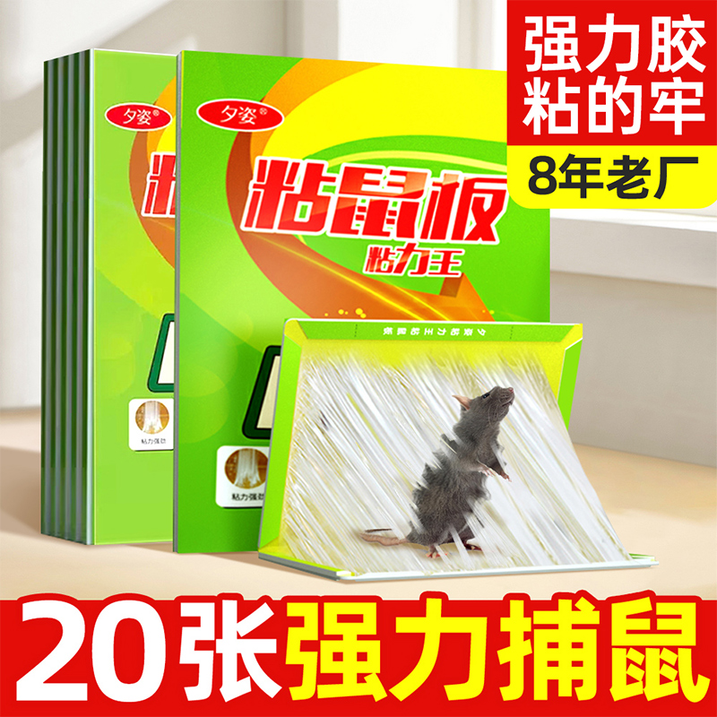 强力粘鼠板老鼠贴胶捉家用