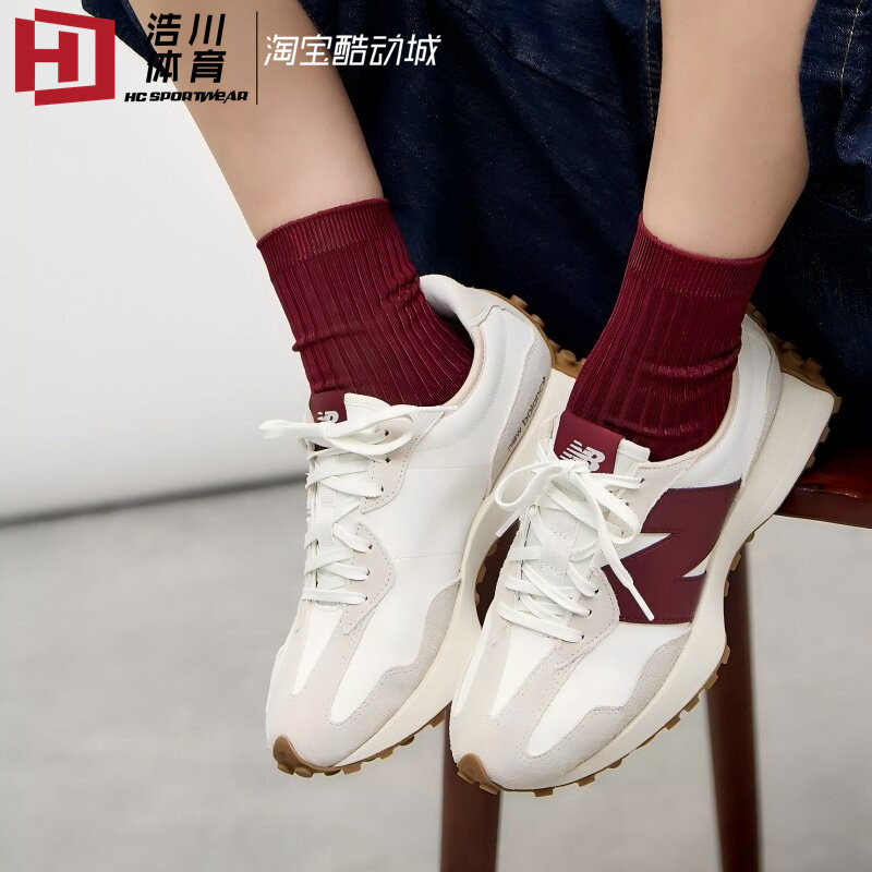 New Balance NB327 V头鞋 复古厚底增高轻便休闲鞋跑步鞋 U327WKM