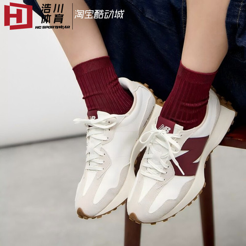 New Balance NB327 V头鞋 复古厚底增高轻便休闲鞋跑步鞋 U327WKM