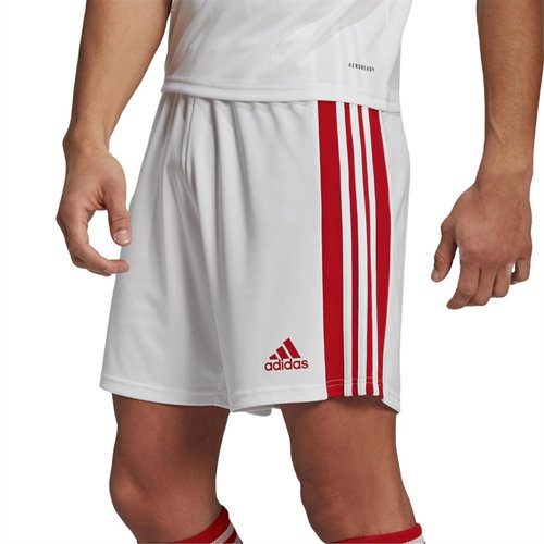 Adidas/阿迪达斯 足球裤 红白条纹 三分裤休闲运动短裤子 GN5770