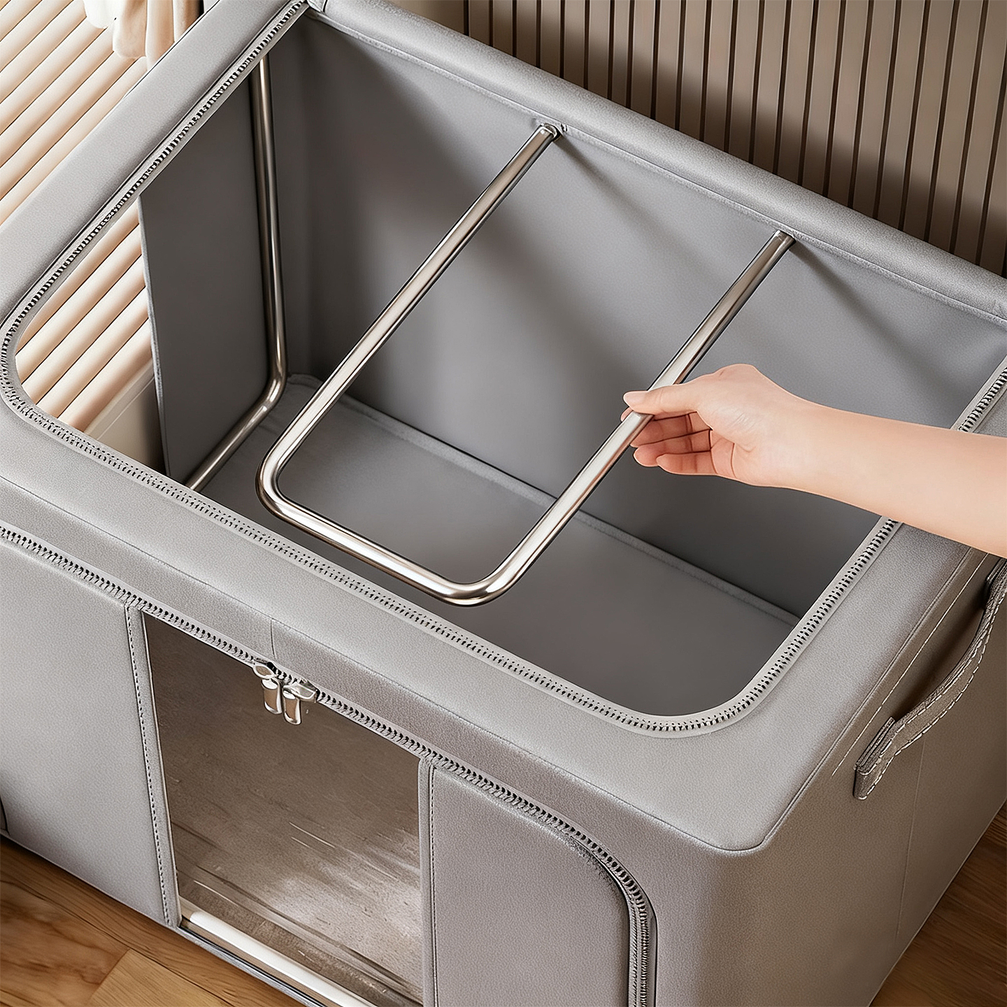 【有它不用衣柜！】牛津布收纳箱